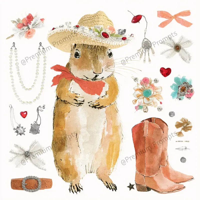 Coquette Cowgirl Animals Backgrounds