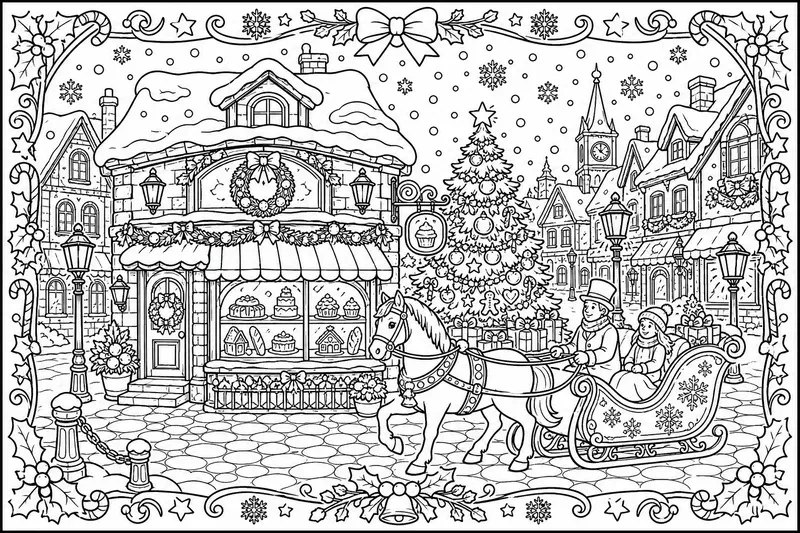 Cozy Coloring Book Page Generator