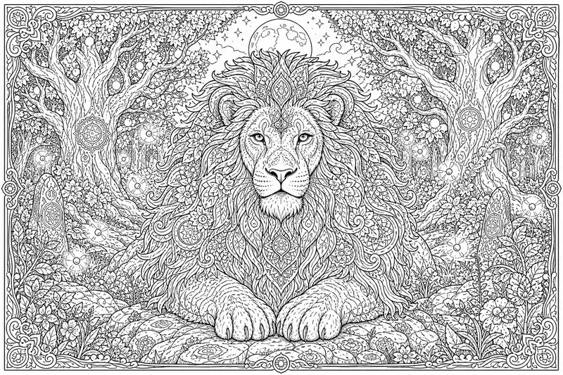 Cozy Coloring Book Page Generator