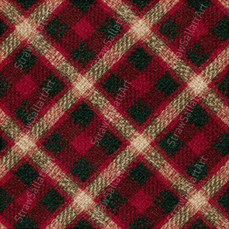 Christmas Tartan Seamless Patterns