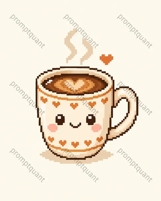 Cute Handmade Pixel Art Printable Style