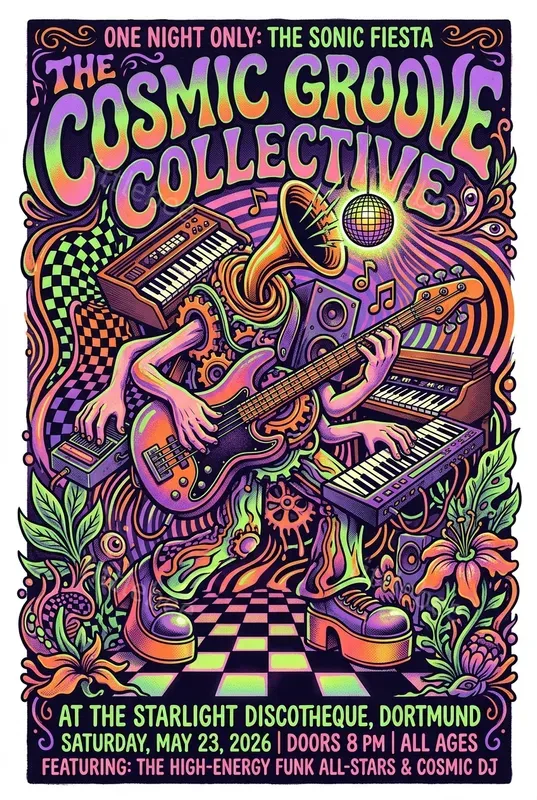 Psychedelic Gig Poster Generator