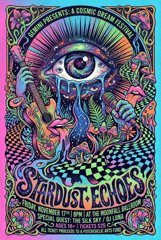 Psychedelic Gig Poster Generator