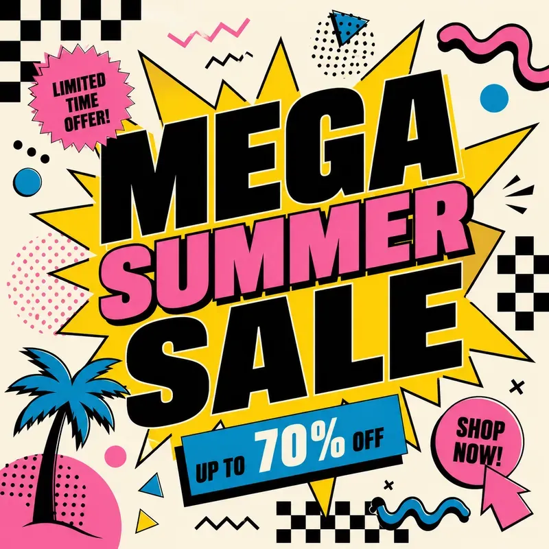 Retro Pop Sale Poster Collections