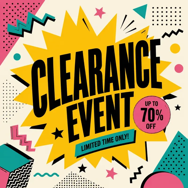 Retro Pop Sale Poster Collections