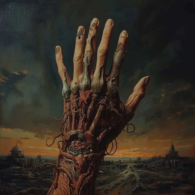Beksinski Oil Painting Style