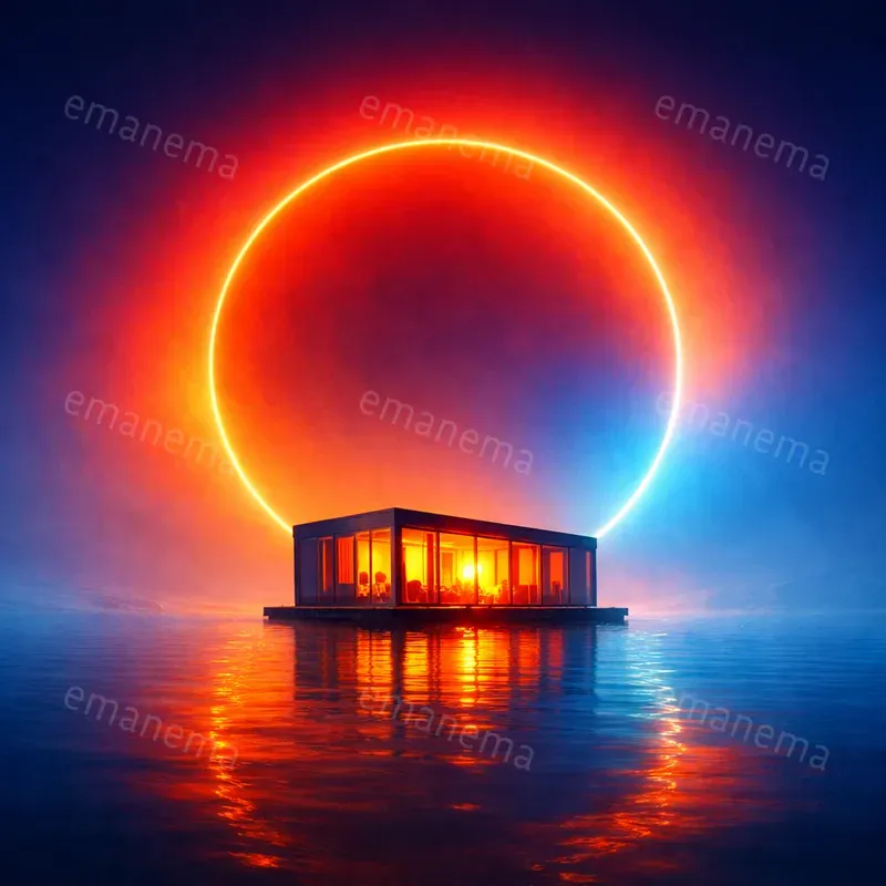 Radiant Circular Halos Dominate Images