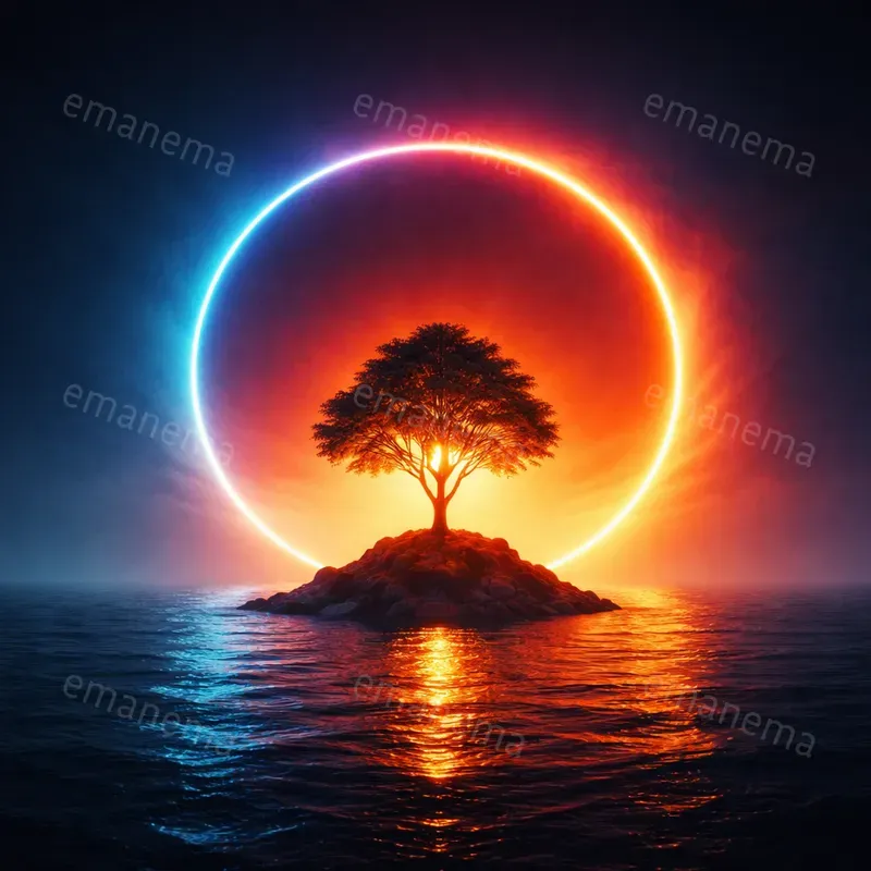 Radiant Circular Halos Dominate Images