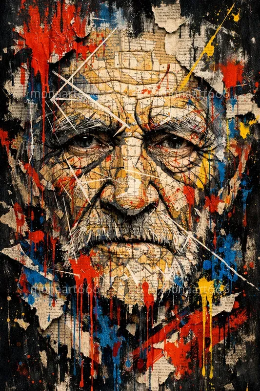 Fractured Soul Urban Mixed Media