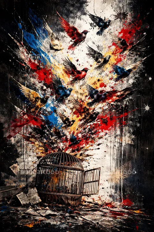 Fractured Soul Urban Mixed Media