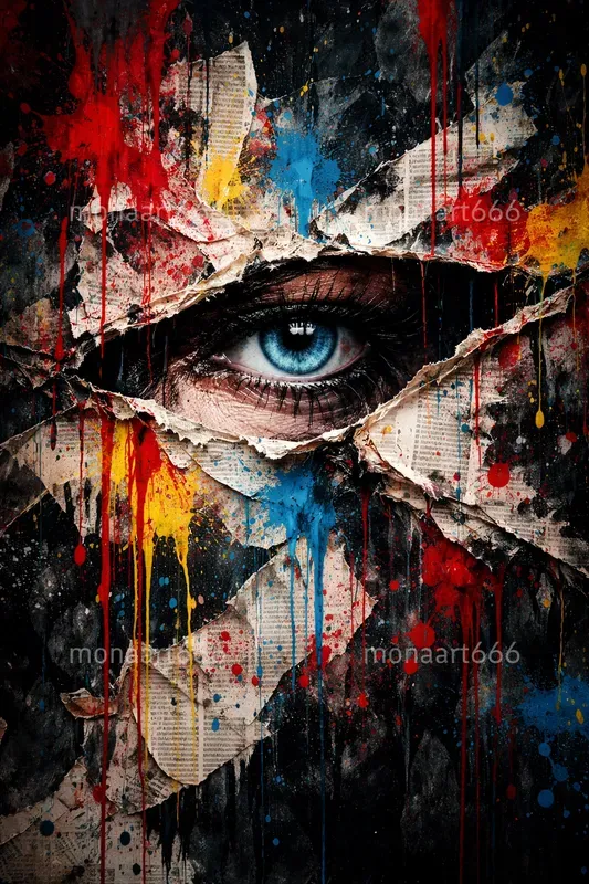 Fractured Soul Urban Mixed Media