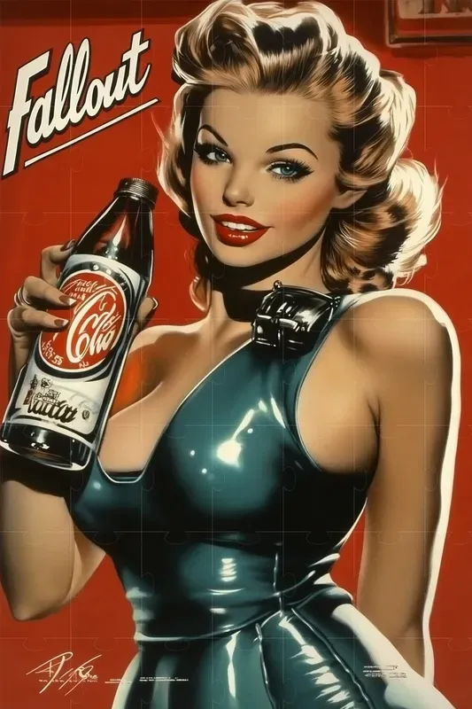 Fallout Retro Futurism Poster Pin Ups