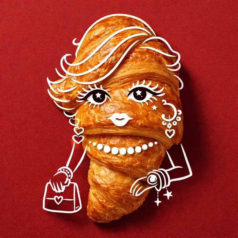 Whimsical Food Doodle Art