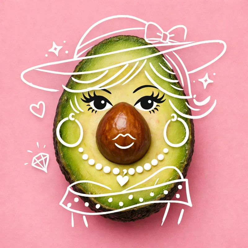 Whimsical Food Doodle Art