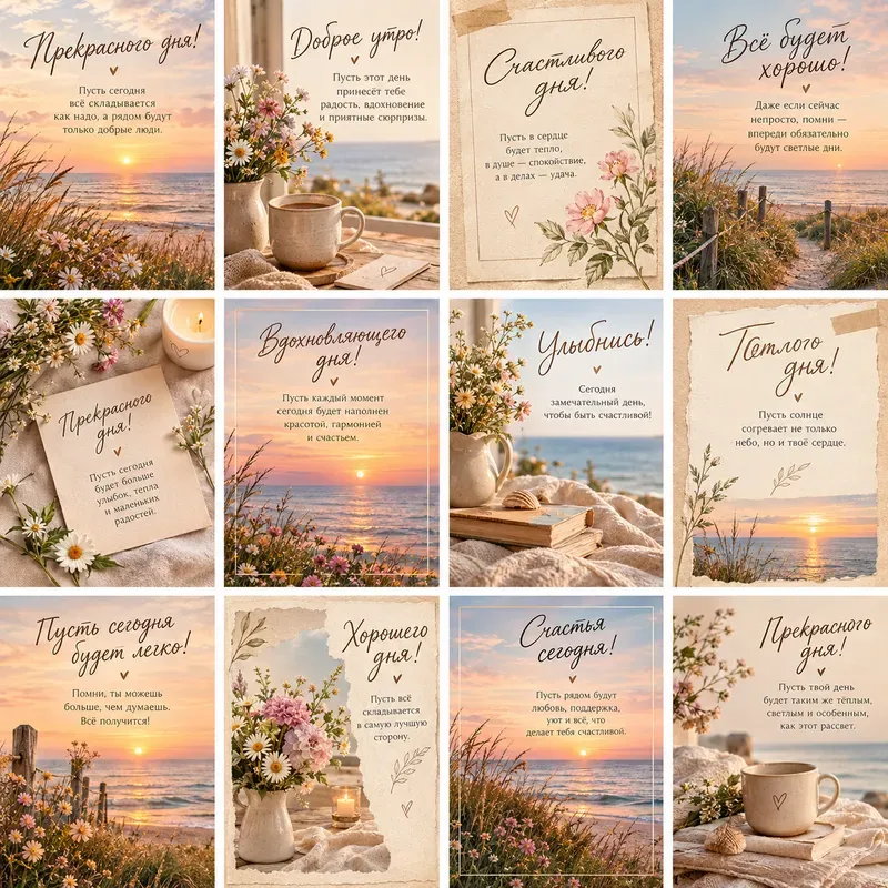 Elegant Good Day Greeting Cards