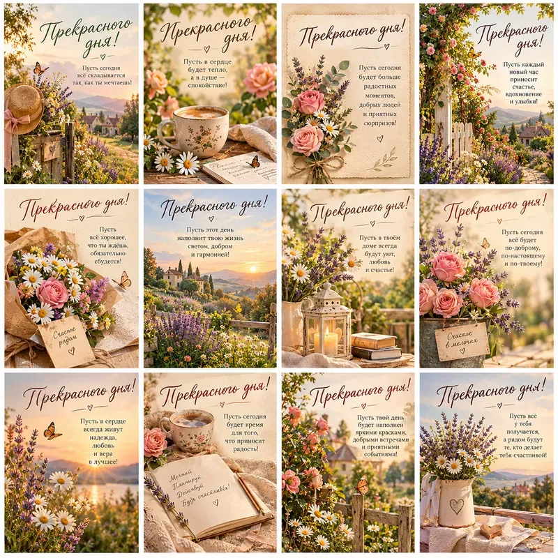 Elegant Good Day Greeting Cards