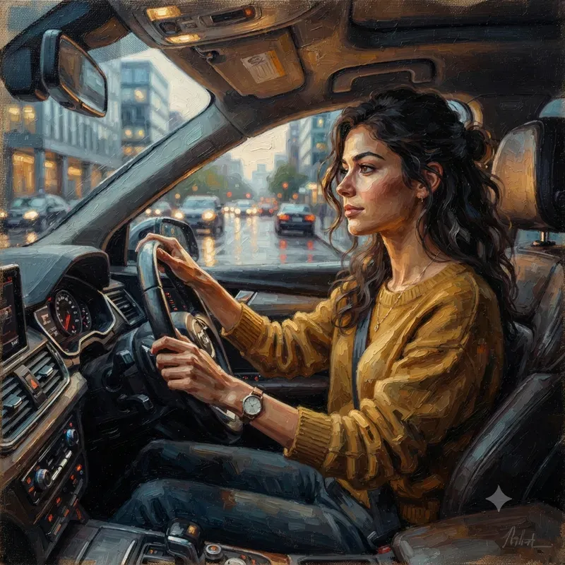 Young Woman Lifestyle Oil Paintings