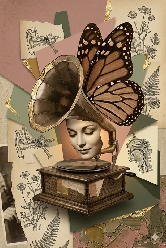 Surreal Junk Journal Collage Assets
