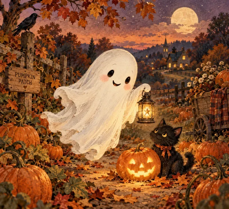 Cute Vintage Ghosts  Images