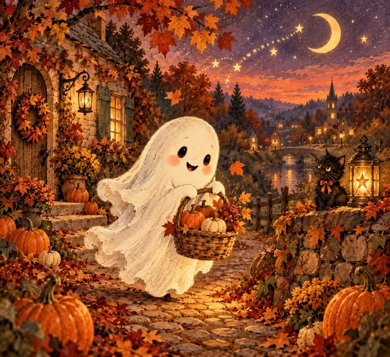 Cute Vintage Ghosts  Images