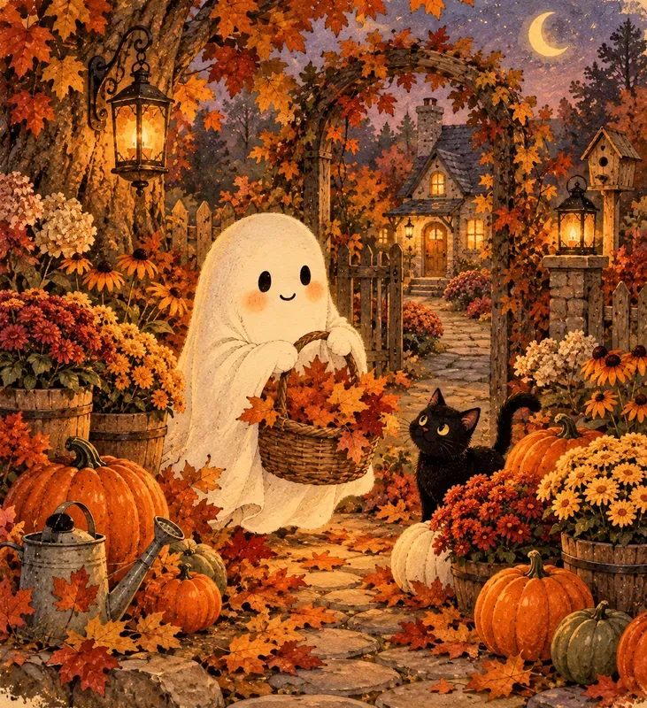 Cute Vintage Ghosts  Images