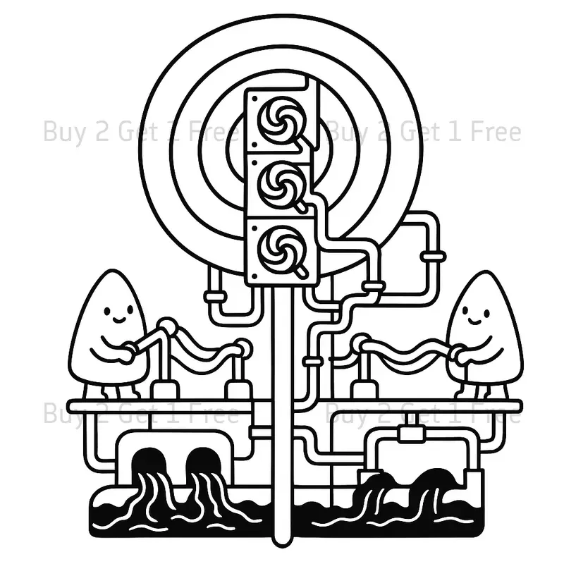 Cute Factory Coloring Books