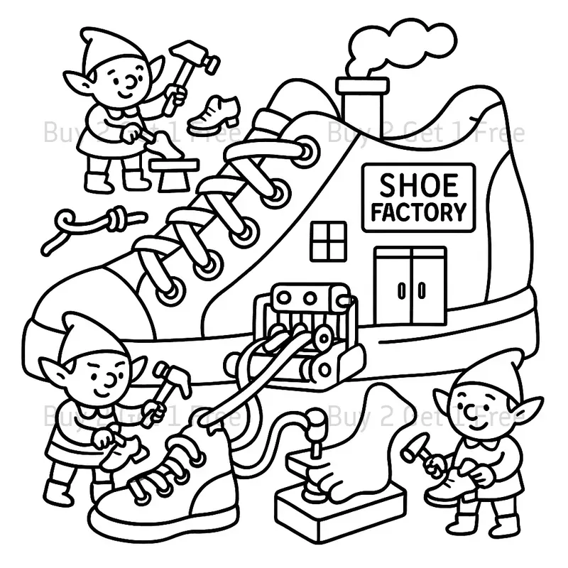 Cute Factory Coloring Books