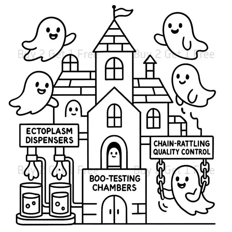 Cute Factory Coloring Books