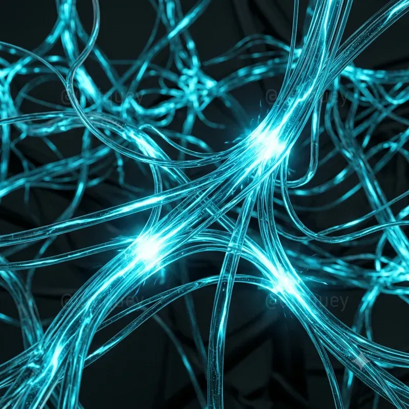 Kinetic Fluid Data Abstract 3D Visuals