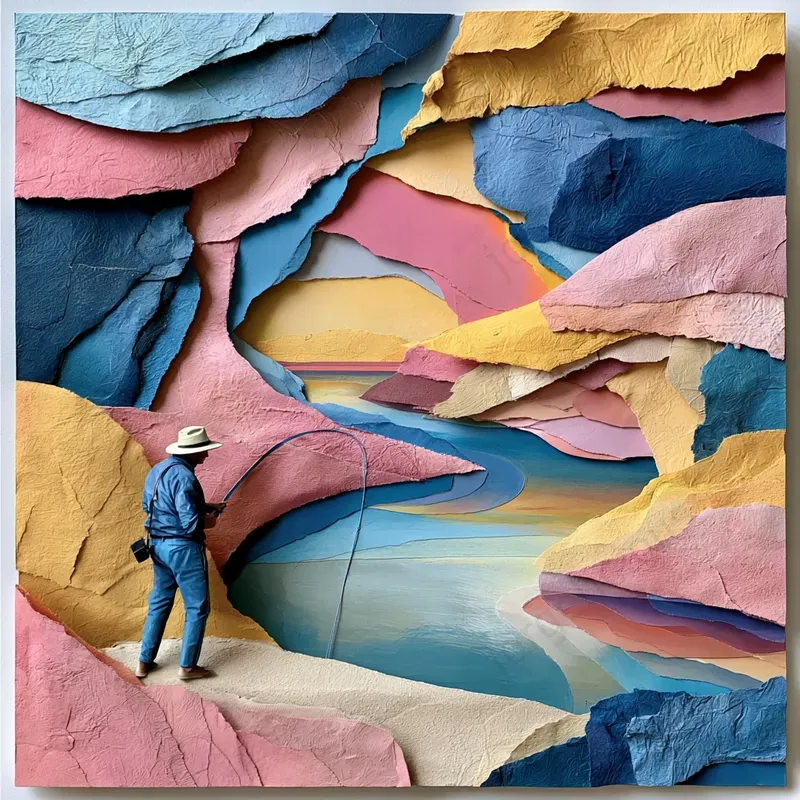 Layered Paper Collage Scenes