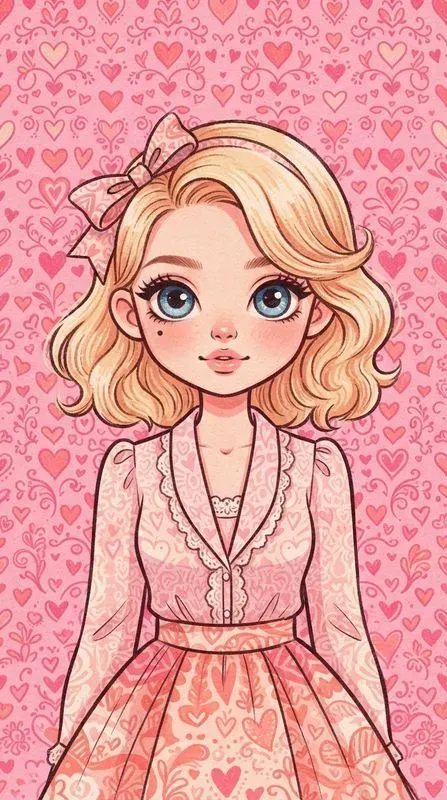 Pink Girly World Art Aesthetics