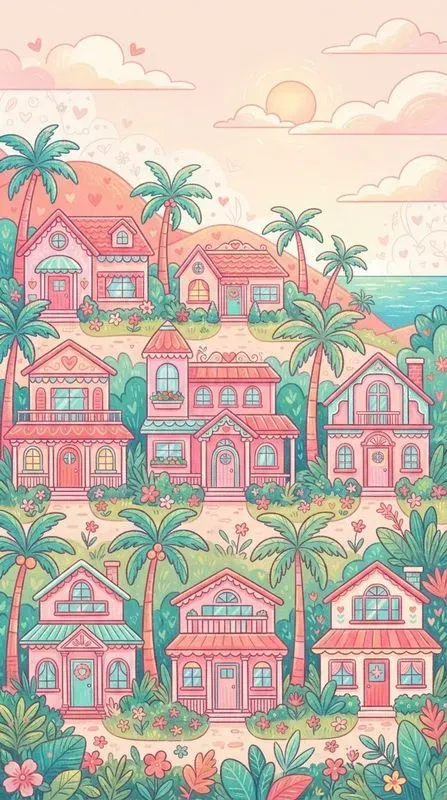 Pink Girly World Art Aesthetics