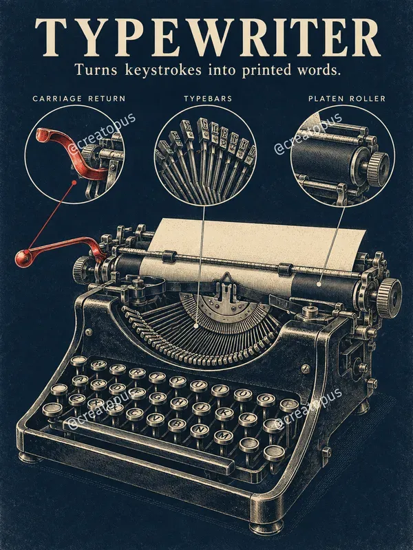 Vintage Invention Technical Art Posters