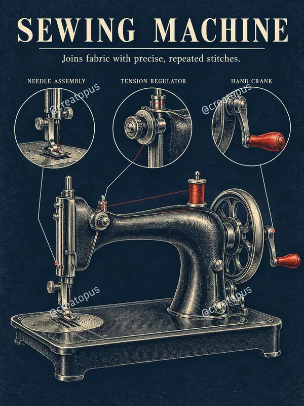 Vintage Invention Technical Art Posters