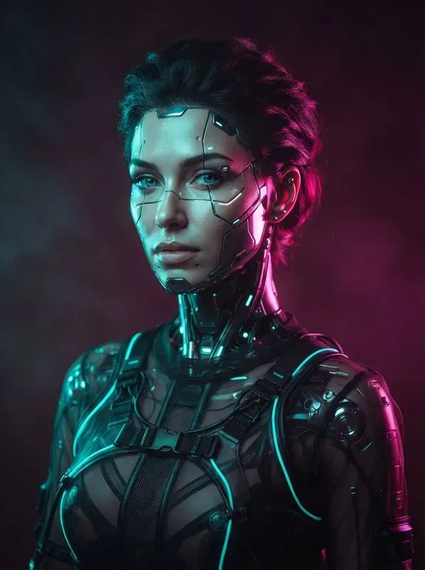 Cinematic Dualcolor Studio Portraits