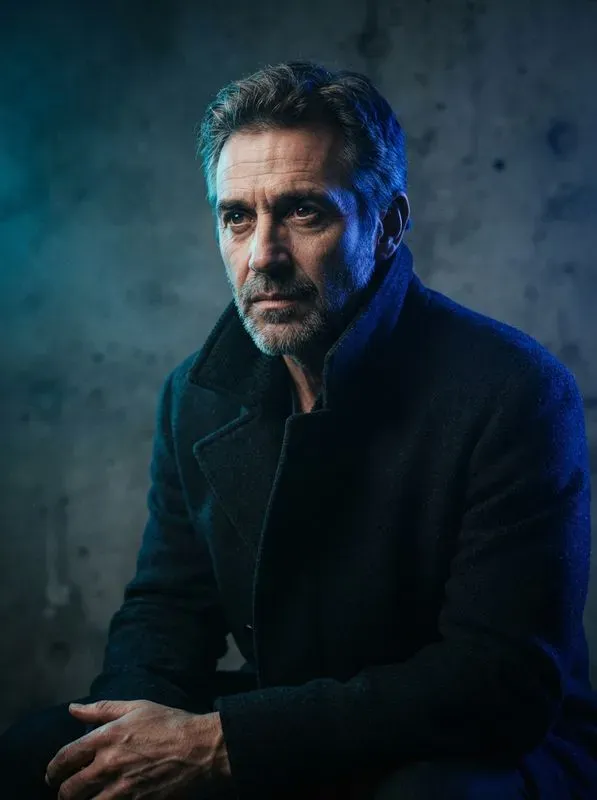 Cinematic Dualcolor Studio Portraits