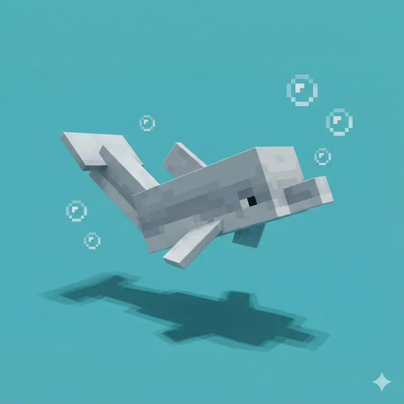 3D Voxel Baby Animals In Minecraft Style
