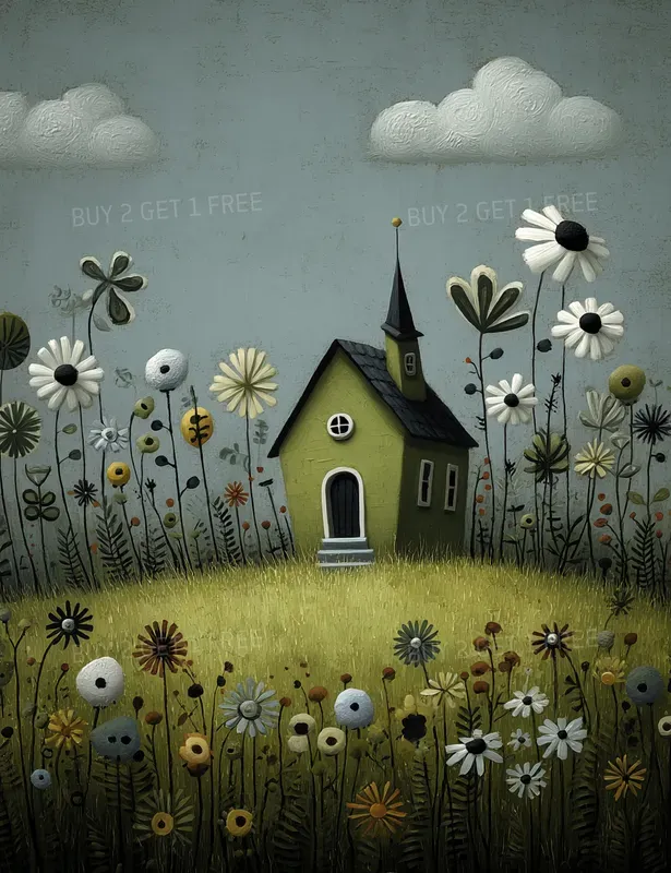 Whimsical Golden Meadow Folk Creatures