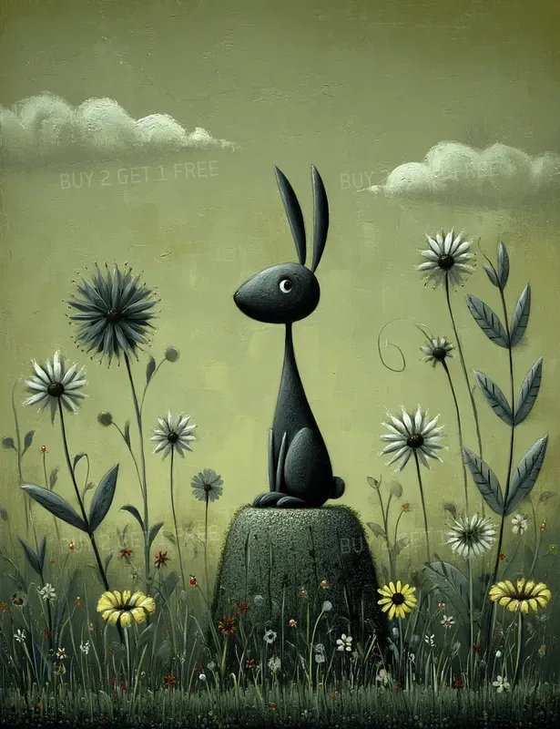 Whimsical Golden Meadow Folk Creatures