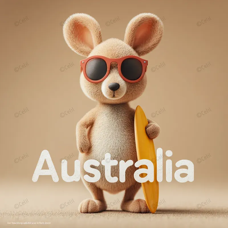 3D Kawaii Travel Icons