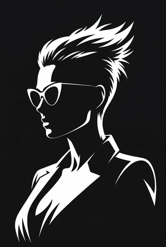 Minimalist White Line Portraits