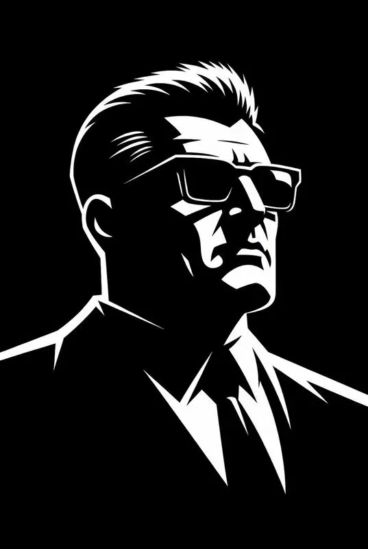 Minimalist White Line Portraits