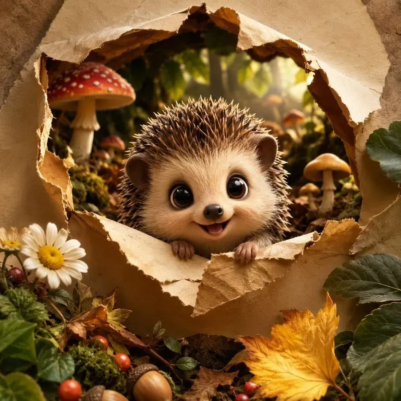 Cute 3D Animal Peekaboos
