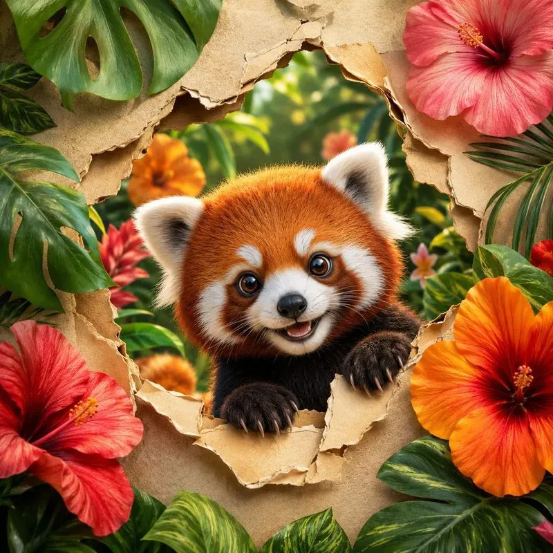 Cute 3D Animal Peekaboos