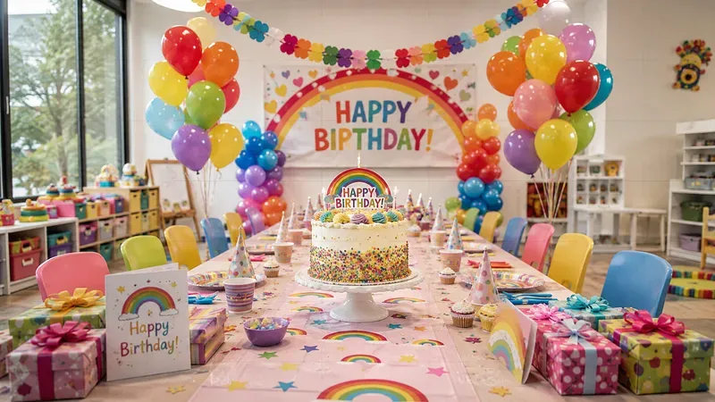 Birthday Party Decor Table Scenes
