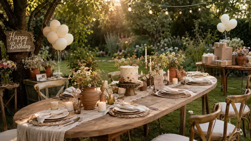 Birthday Party Decor Table Scenes