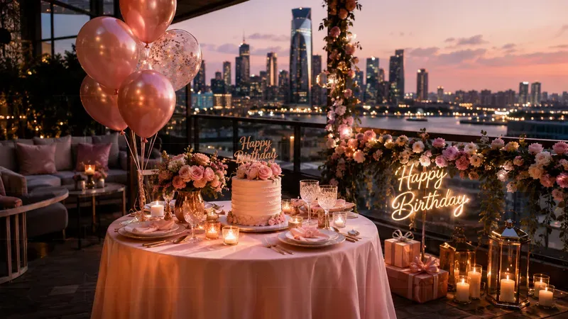 Birthday Party Decor Table Scenes