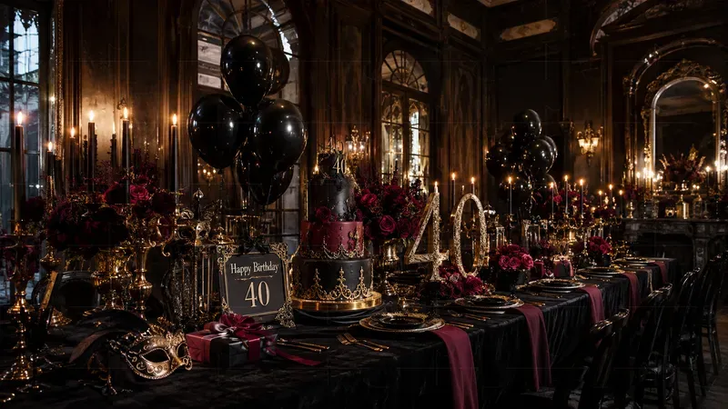 Birthday Party Decor Table Scenes