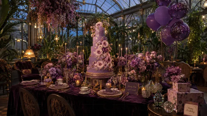 Birthday Party Decor Table Scenes