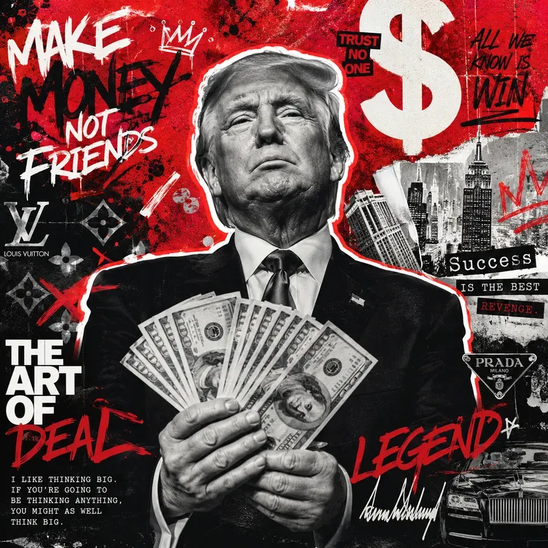 Luxury Streetwear Celebrity Money Posters